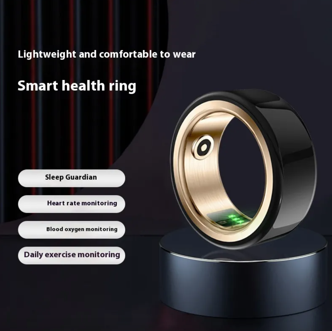 Ceramic Smart Health Ring